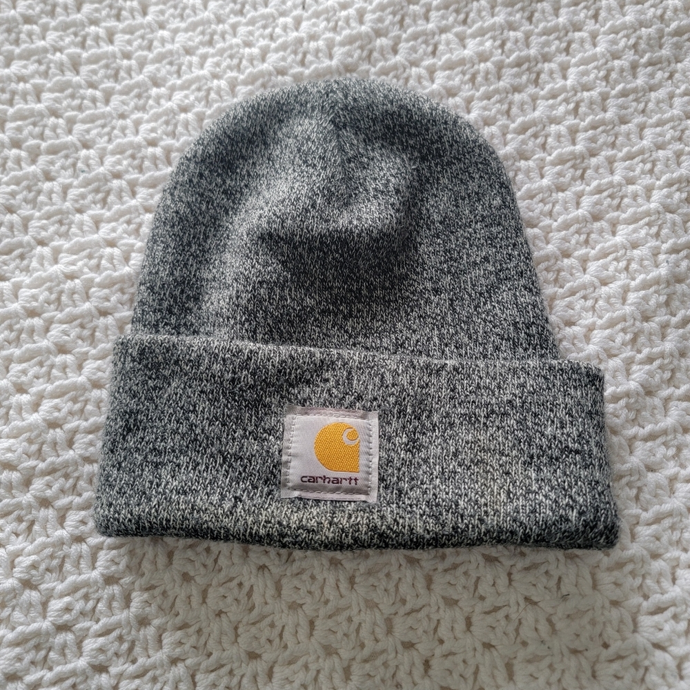 Carhartt Knit Cuffed Beanie Black/White Women's OS
